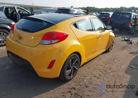 2017 Hyundai Veloster Value Edition from USA, damaged, VIN KMHTC6AD2HU317089